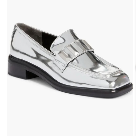 rag & bone Shoes - Rag & Bone Maxwell Metallic Studded Loafers Size 40 / 10
